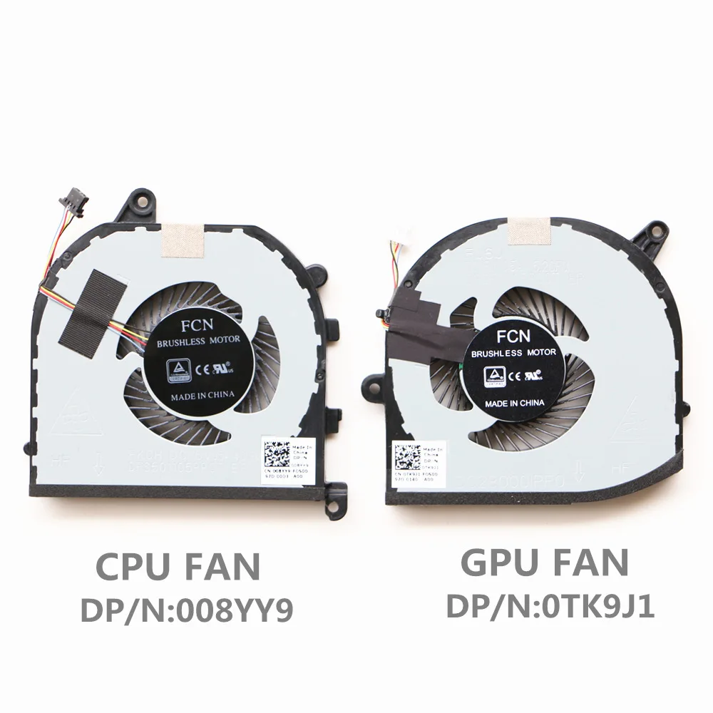 

DP/N:008YY9 DP/N:0TK9J1 Cooling Fan For Dell XPS15 9570 Cpu Cooling Fan Gpu Cooling Fan