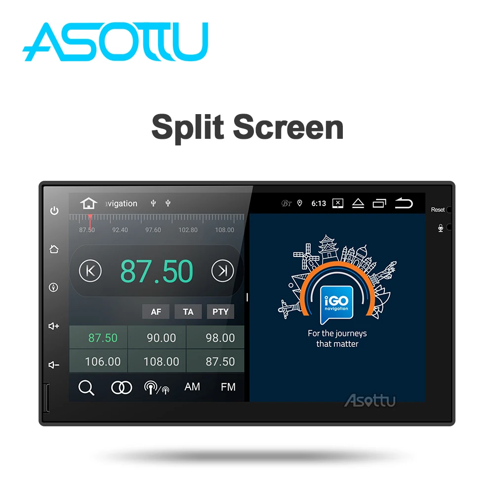 Автомобильный dvd плеер Asottu NI601 android 9 0 PX6 для Nissan Note Xtrail Qashqai Almera универсальный