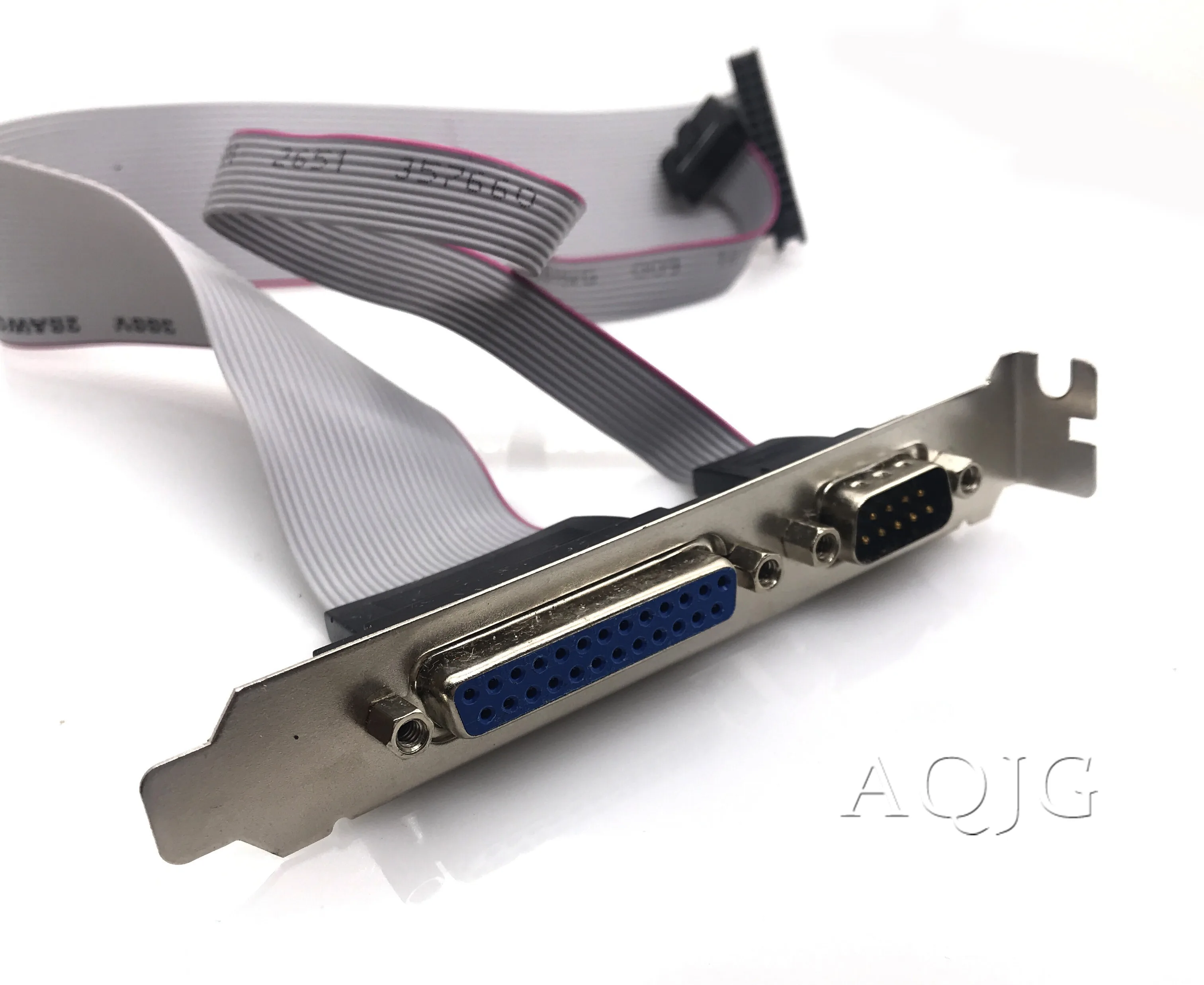 Для разъема PCI-слота последовательный штырь DB9 с параллельным штырьковым кабелем