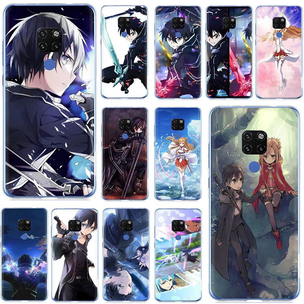 Sword Art Online S для Huawei Y6 Y7 Y9 Prime 2019 Mate 10 20 30 Pro Nova 2i 3i 3 5i Lite жесткий чехол телефона |
