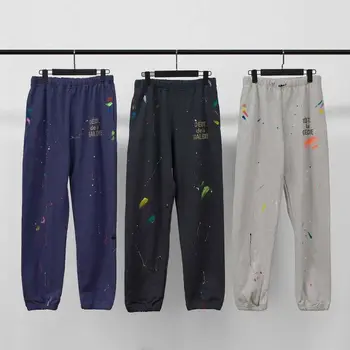

High Quality 20FW Gallery Dept Paint Sweatpants Men Women Couples Cotton Pants High Street Oversize Hip-hop Loose Fit Pants