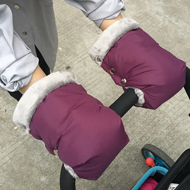 Baby Stroller Gloves Winter Pram Hand Muff Waterproof Pram Accessory Mitten Baby Buggy Clutch Cart Thick Gloves best Baby Strollers