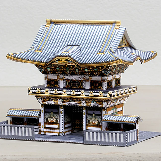 Japan Nikko Toshogu Shrine Folding Mini 3D Paper Model Papercraft House DIY Art Origami Building Kids Adult Craft Toys QD-123 3