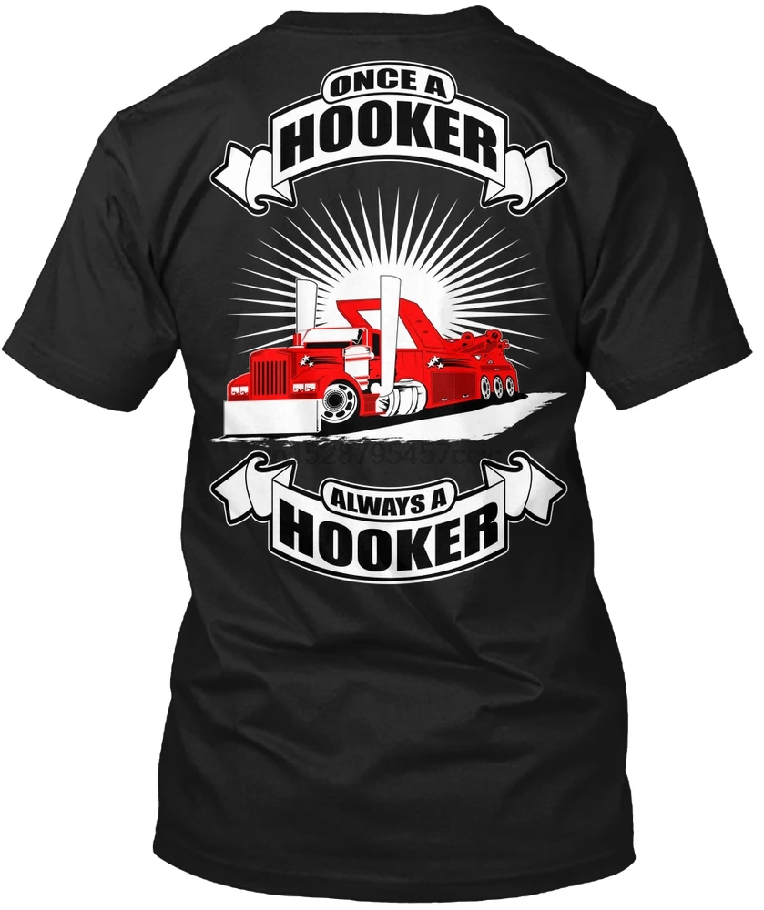 Мужская футболка Wrecker Once a Hooker TshirtHooker женская футболка|Футболки| |