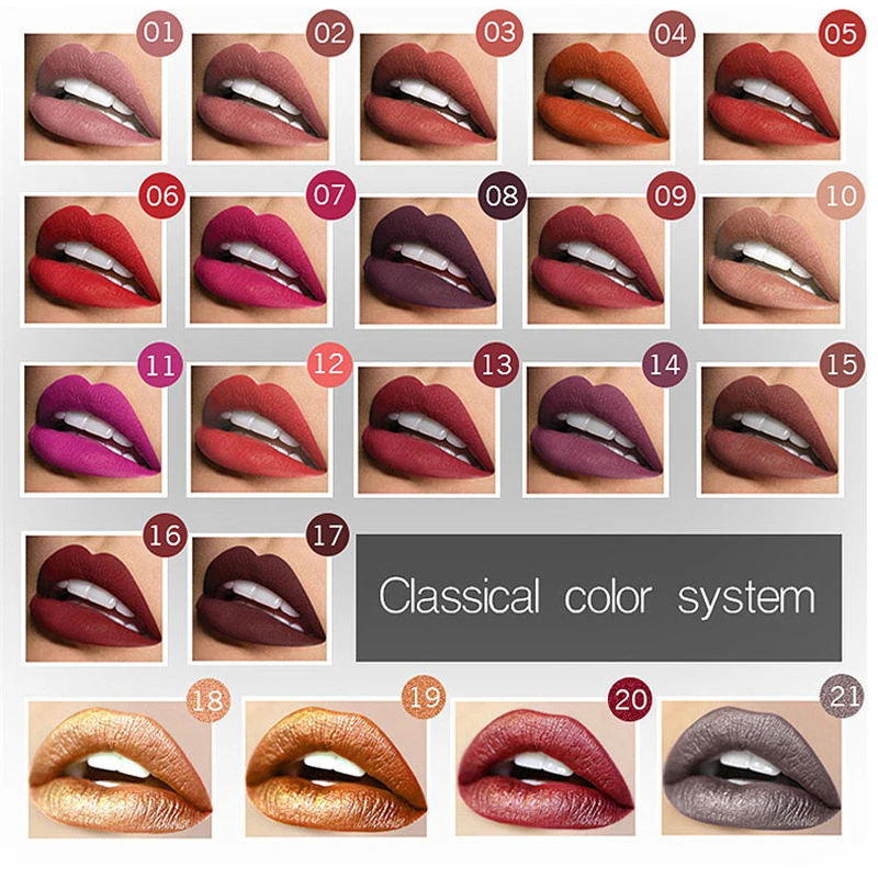 Waterproof Nude Matte Velvet Glossy Lip Gloss Lipstick Lip Balm Sexy Red Lip Tint 21 Colors Women Fashion Makeup Christmas Gifts Waterproof Nude Matte Velvet Glossy Lip Gloss Lipstick Lip Balm Sexy Red Lip Tint 21 Colors Women Fashion Makeup Christmas Gifts