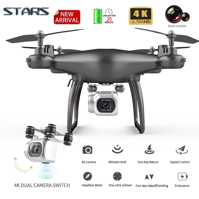 Stars S601 Rc Drone 4k Wide Angle Hd Rotatable Camera Professional Aerial Photography Gravity Sensor Advanced Gift Aliexpress