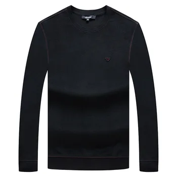 

Thickening men's T-shirt long-sleeved youth casual solid color round neck sweater Plus fertilizer XL t-shirt 9137