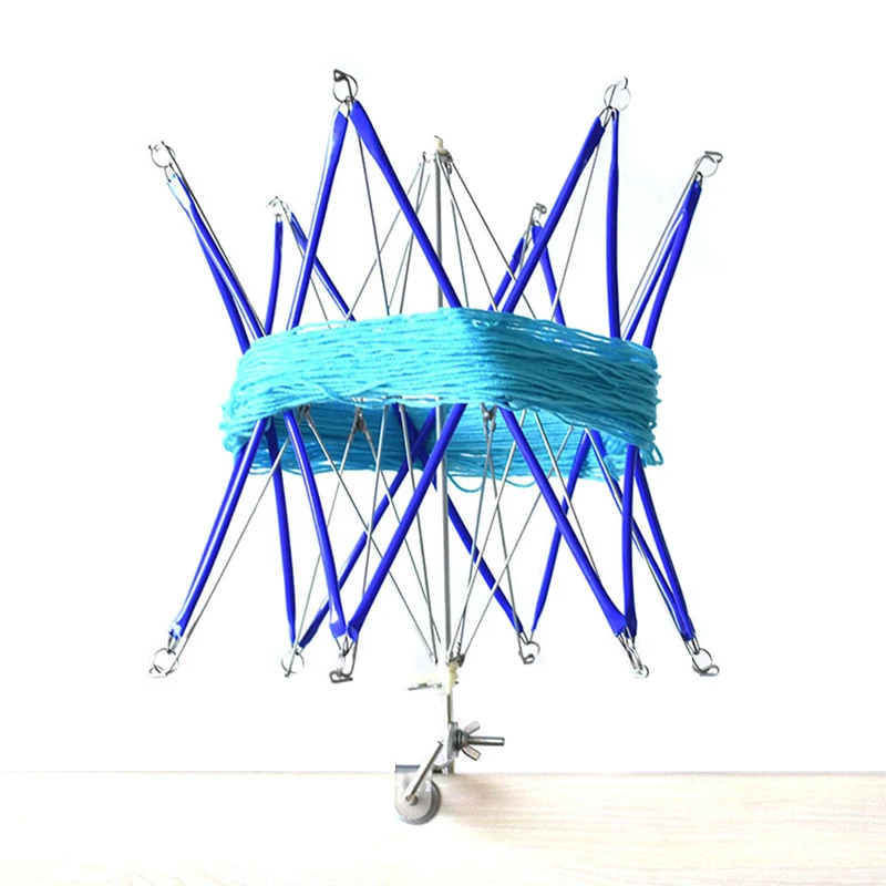 

Coiler for Yarn Wool Winder Umbrella String Thread holder Hand operated Skeins Line Crochet Stitch Craft Tool