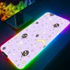 Extra Large Gaming RGB Mouse Pad Gamer Computer Big Speed XXL Mousepad Moon Space Carpet PC Desk Mat keyboard pad with Backlight