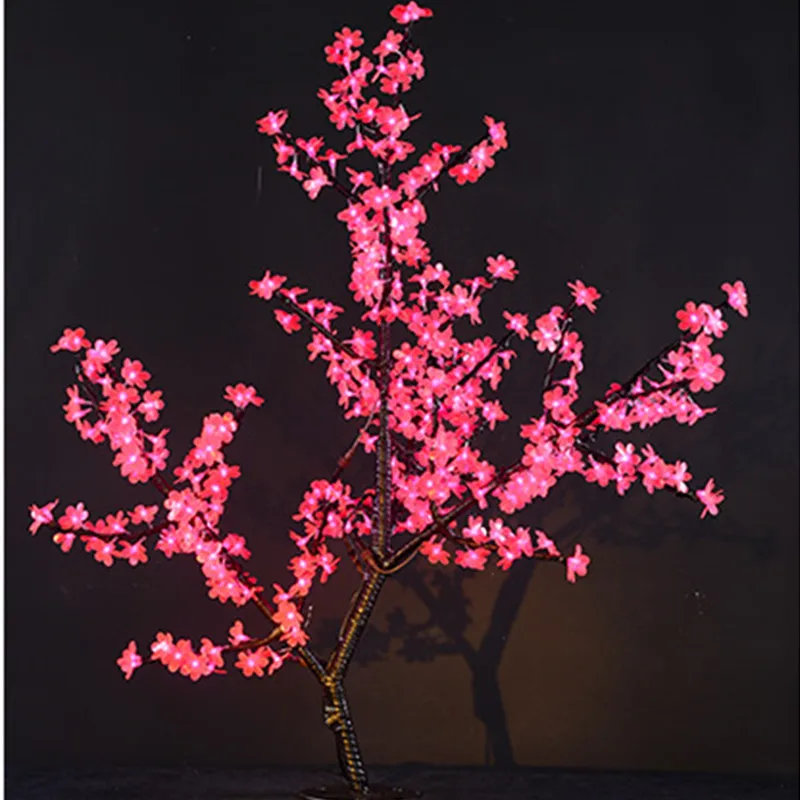 Праздничная Светодиодная лампа вишневого цвета дерево свет 0,8 м Новогоднее свадебное декоративное дерево ветви лампа Наружное/Внутреннее освещение