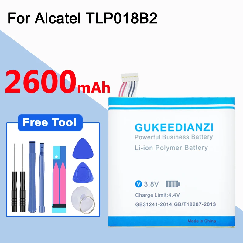 GUKEEDIANZI TLp018B2 2600 мАч аккумулятор для телефона Alcatel One Touch Idol OT 6030 6030d 6030X Snap 7025 7025D TCL S820