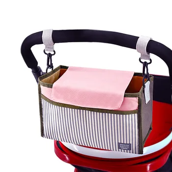 

Baby Stroller Hanging Bag Storage Bag Mommy Finishing Storage Bag Outing Trolley Accessories Waterproof Hanging Bag