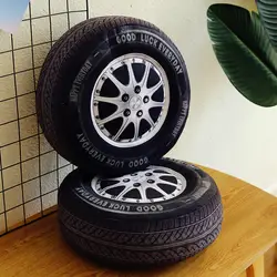 3D подушка колеса шины индивидуальная Автомобильная подушка в форме колеса плюшевая игрушка-подушка моделирование шины автомобиля