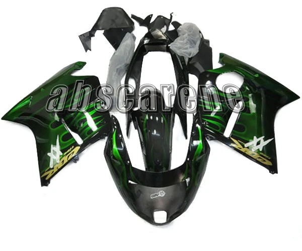 Выполните Обтекатели для Honda CBR1100XX 1997-2007 CBR 1100XX 97 98 99 00 01 02 03 04 05 06 07 впрыска ABS Пластик черного и зеленого цвета