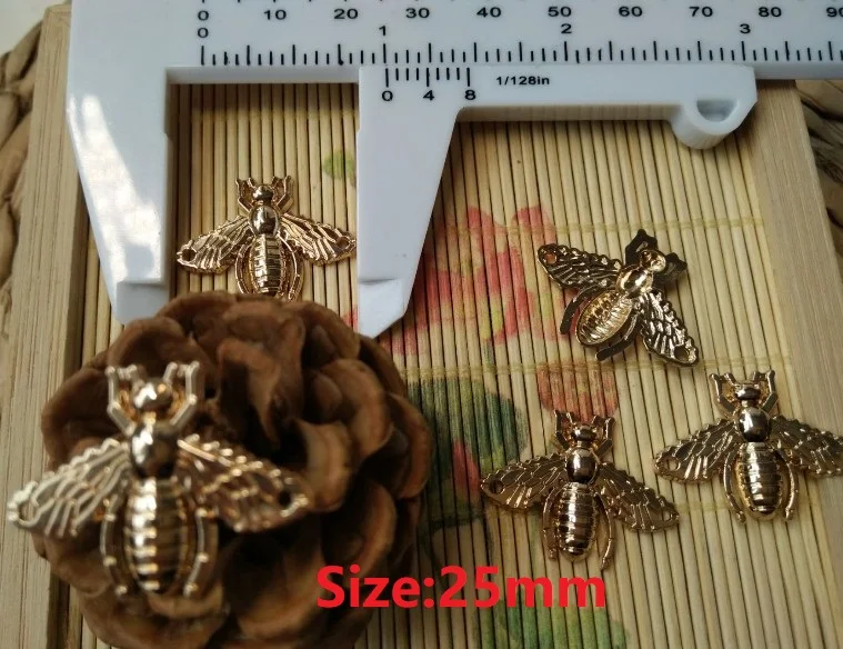 Новинка 10 шт. Высококачественная модная куртка с металлической Пчелой золотого