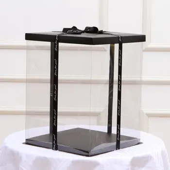 

Transparent Empty Gift Box for Artificial Teddy Bear Rose Flower Gifts Box Women Plush Bear Rabbit Gift