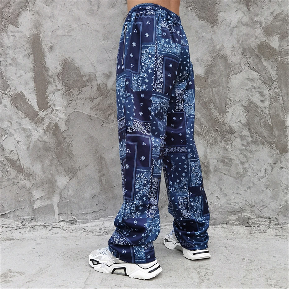 Patchwork Bandana Paisley Pattern Pants 