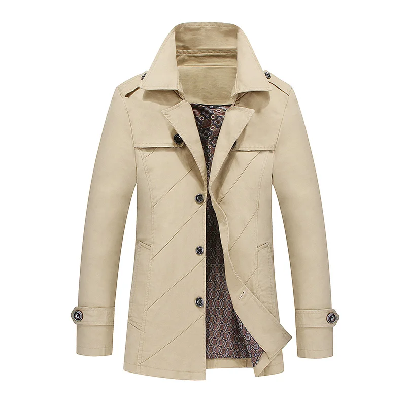 Мужская куртка, пальто, модный Тренч, новинка весны, Брендовое повседневное облегающее пальто, куртка, верхняя одежда для мужчин
