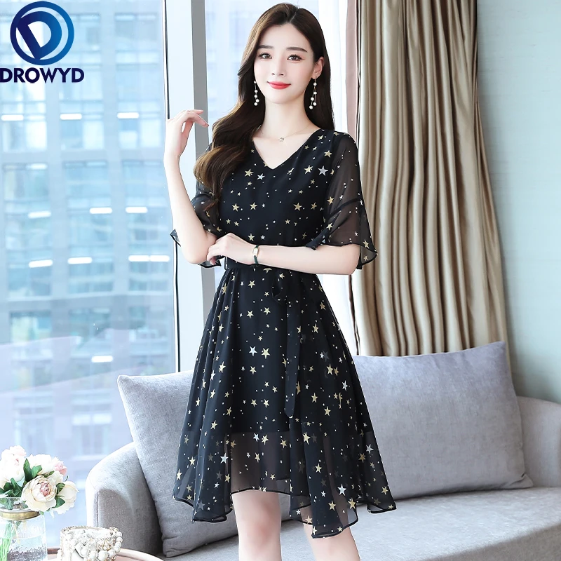 Chiffon Beach Midi Dresses Summer 
