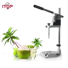 ITOP Stainless Steel Green Coconut Opening Devices Kitchen Fruit Cut Knife Hole Opening Cutting Tool Drill Durable Driller