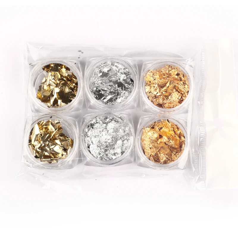 6pcs Mix Colors Сушеный Цветок 3D украшение для ногтей натуральный цветочный стикер смешанный сухой цветок лист Сделай Сам дизайн ногтей наклейки ювелирные изделия УФ гель лак маникюр - Цвет: 6pcs Mix Colors