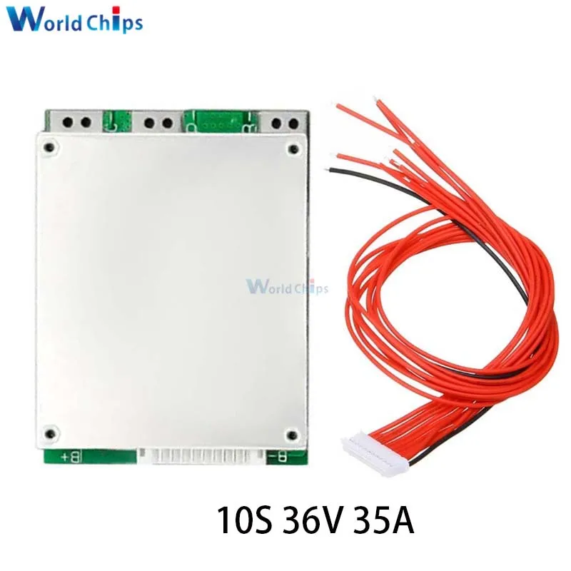 BMS 10S 36V 15A 20A 35A литиевая батарея Защитная плата PCB Li Ion балансировщик батареи PCM