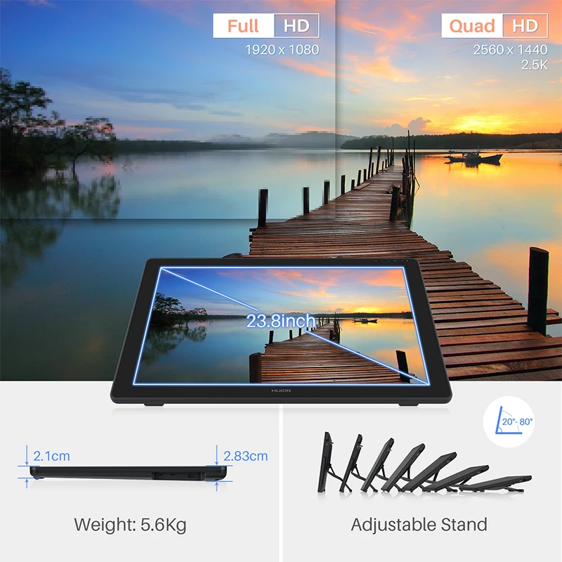 2025 Kamvas 24 Plus Pen Dispaly شاشة تابلت 23.8 بو...