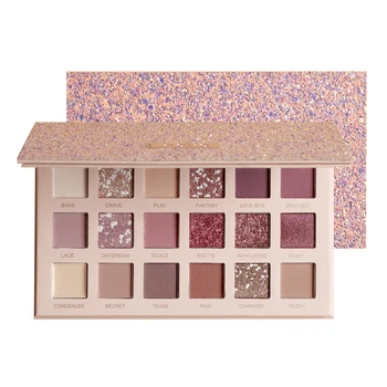

18 Color Nude Eyeshadow Kit Matte Glitter Eye Shadow Palette Makeup Diamond Shimmer Metallic Shiny Nude Eye Pigment Cosmetic Set