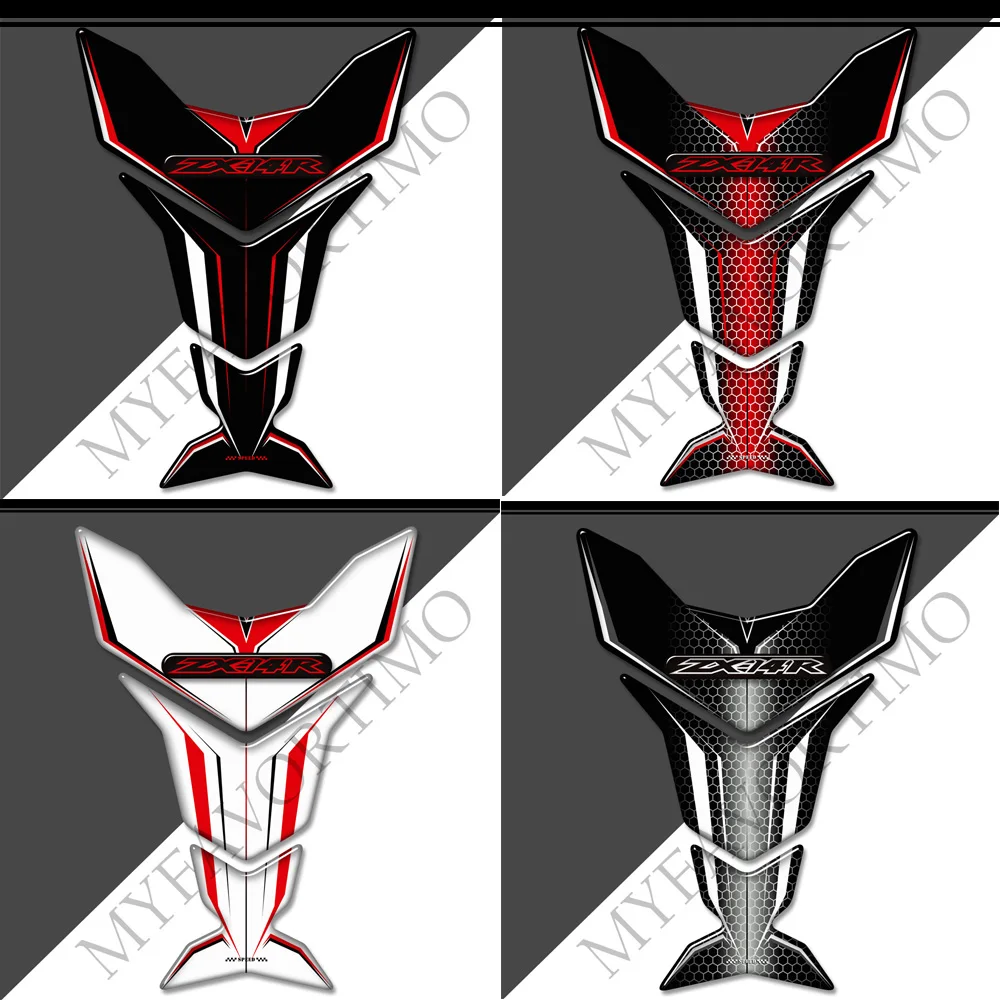 

Motorcycle Gas Knee TankPad Tank Pad Oil Stickers Emblem LOGO Fairing Decals For Kawasaki Ninja ZX-14R ZX14R ZX 14R