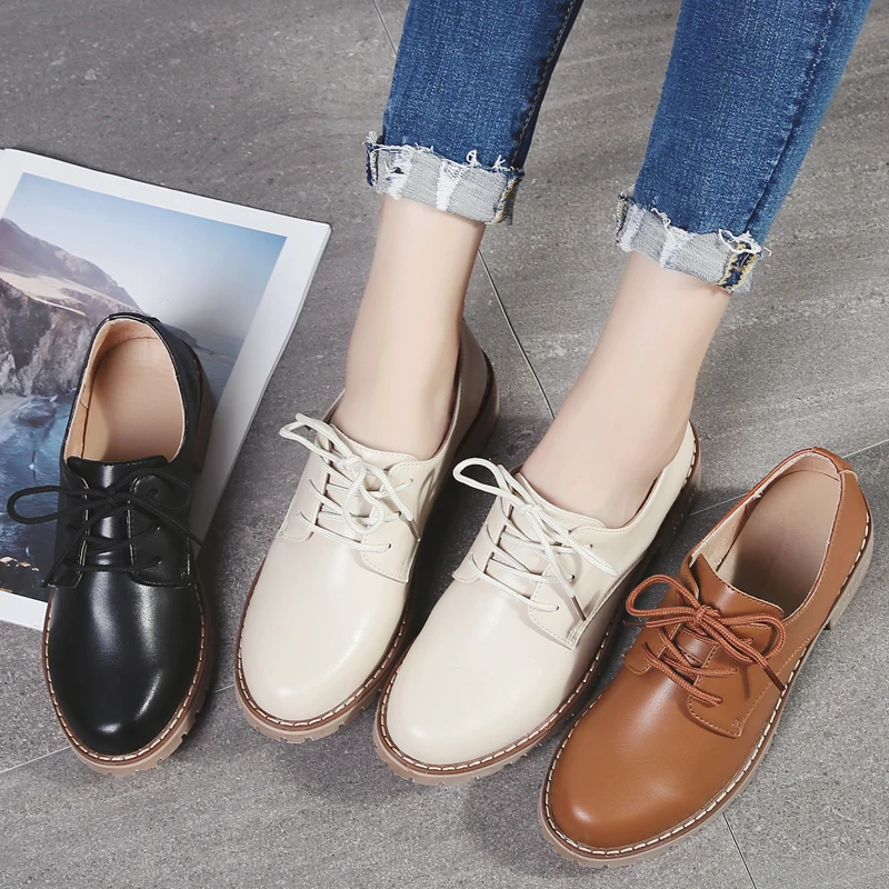 elegant brogue oxford shoes women retro formal dress female footwear eurpean ladies height increasing pumps school leather shoes (12)