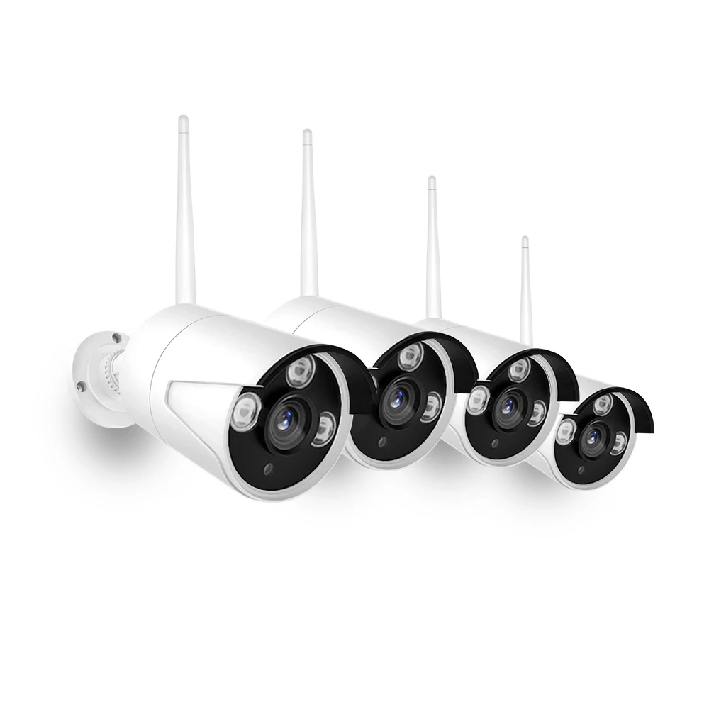 8CH NVR+ 4 камеры видеонаблюдения беспроводная система видеонаблюдения 720P камеры домашний монитор ночного видения видеонаблюдение