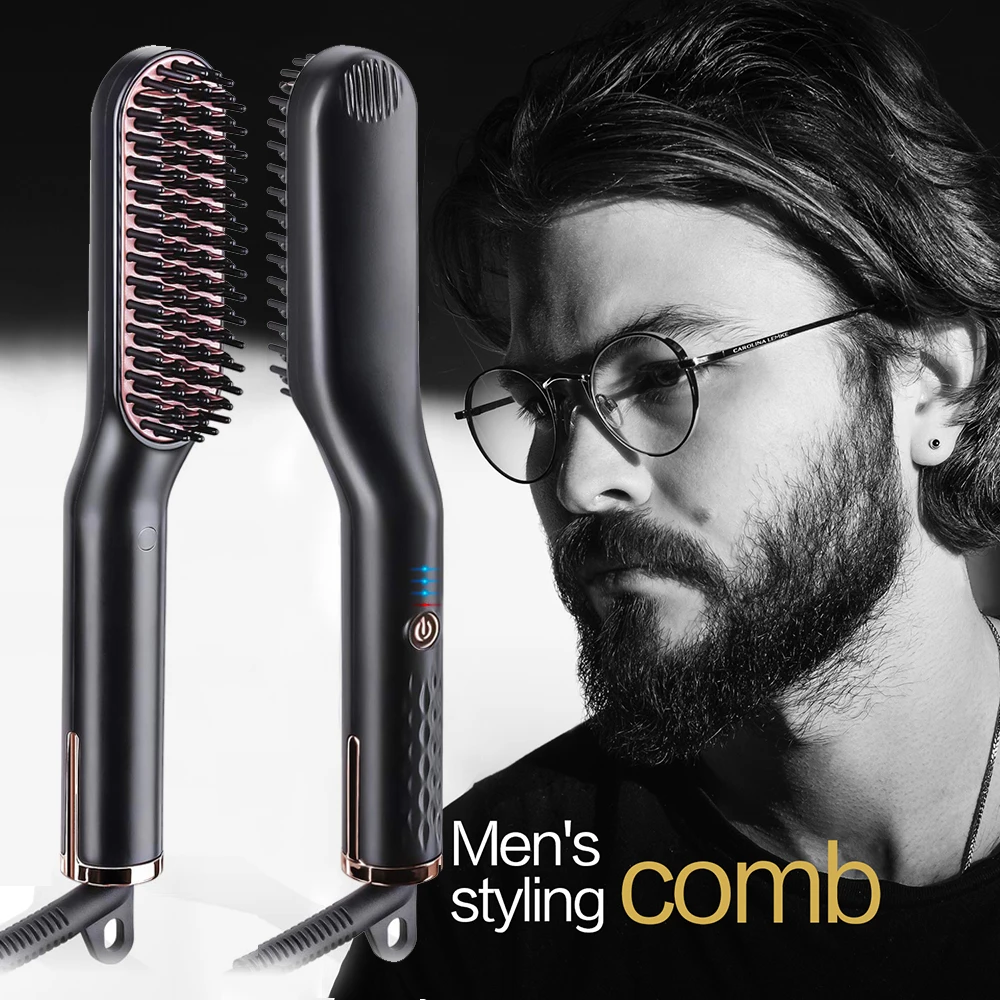 beard heat brush