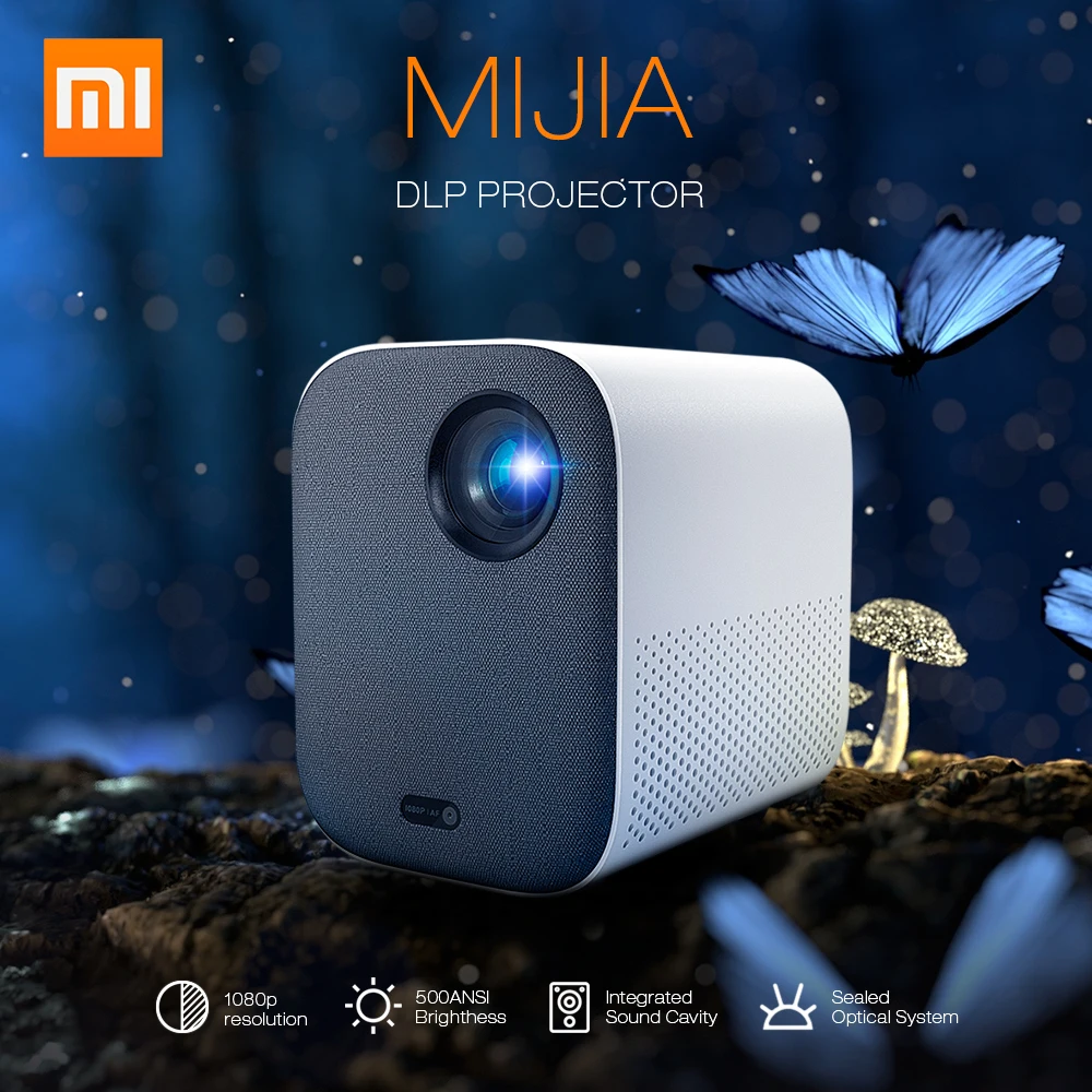  Xiaomi Mijia 4K Projector Home Theater Projector DLP 1080P Full HD Mini 3D Projector AI Voice Contr