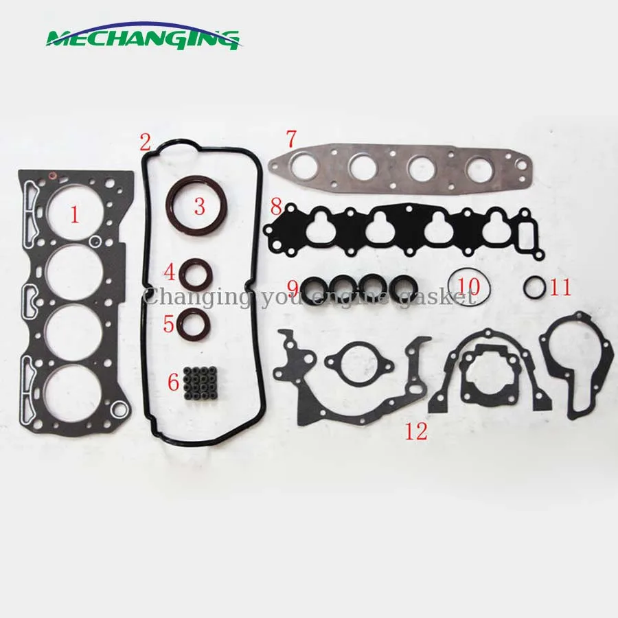For SUZUKI JIMNY SWIFT WAGONR+ CARRY G16KV G13BB G16B Engine Rebuilding Kits Full Set Automotive Engine Parts Gasket 11402-61870