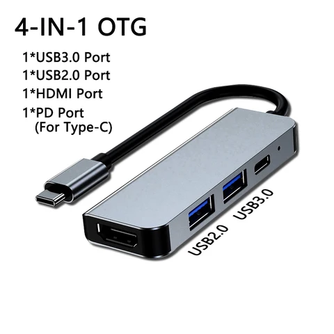 C Hub for Macbook Pro Multi USB 3.1 Hub Type C 3.0 Hub PD Adapter for iPad Pro OTG Splitter Charging USB C Dock