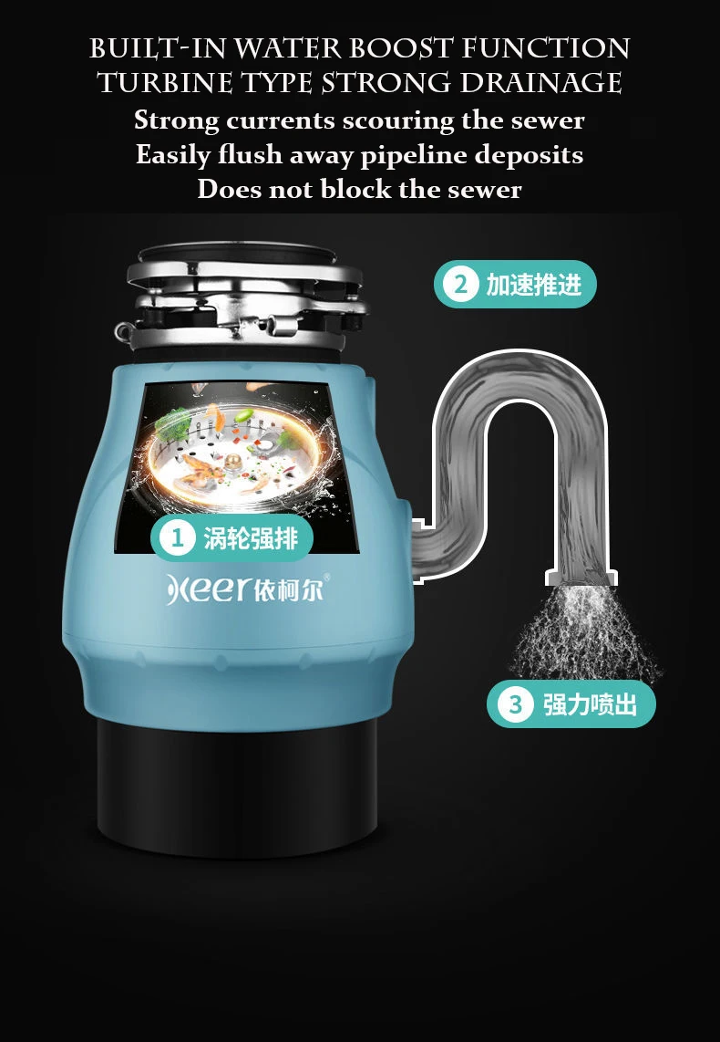 Smart Kitchen Utensils Waste Shredder Sink Waste Disposer Garbage Tank