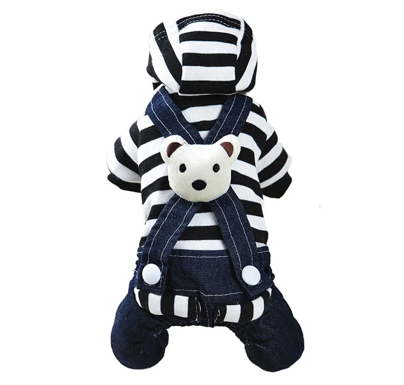 Pawstrip Bear, одежда для маленьких собак, комбинезон, мягкий теплый комбинезон для щенков, чихуахуа, плюшевое платье для собак, зимнее пальто для щенков, одежда для собак