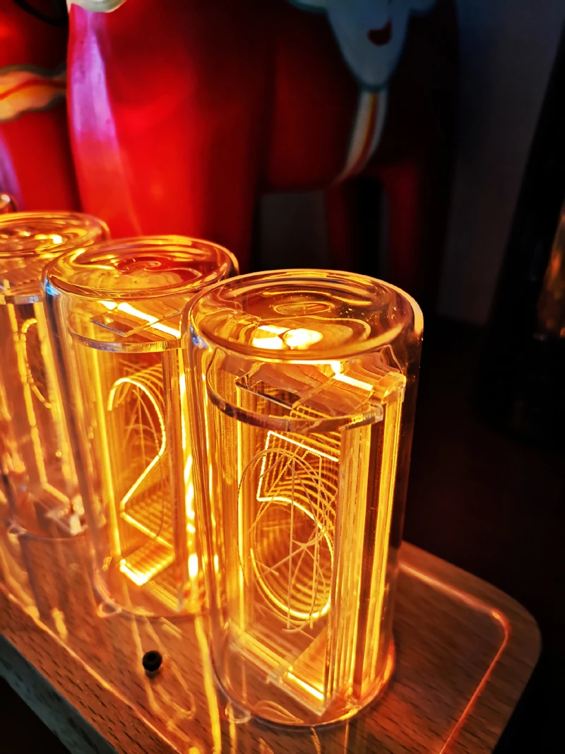 US $105.80 Time Tube Glow Tube Full Color Pseudo Glow Tube Clock