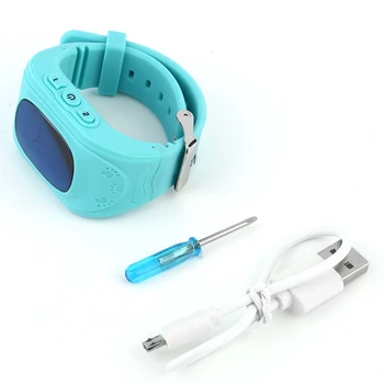 

Fashion Anti Lost Children Kid Smart GPS Position Rubber Band Wrist Watch Bracelet Electronic Watch Q50 For Android For IOS
