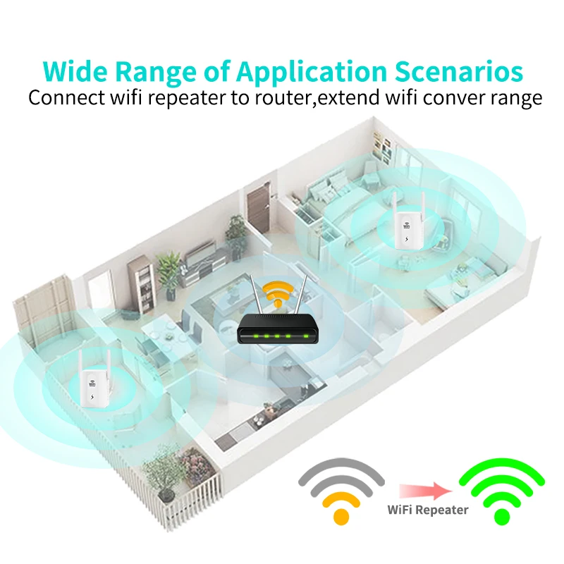 wifi signal booster 5G Wifi Repeater 2.4G/5Ghz Bộ Mở Rộng Sóng WiFi Router WiFi 1200Mbps Bộ Khuếch Đại Wifi Tăng Áp 802.11N Wi-Fi tầm Xa Tín Hiệu Repiter wifi signal booster 5ghz