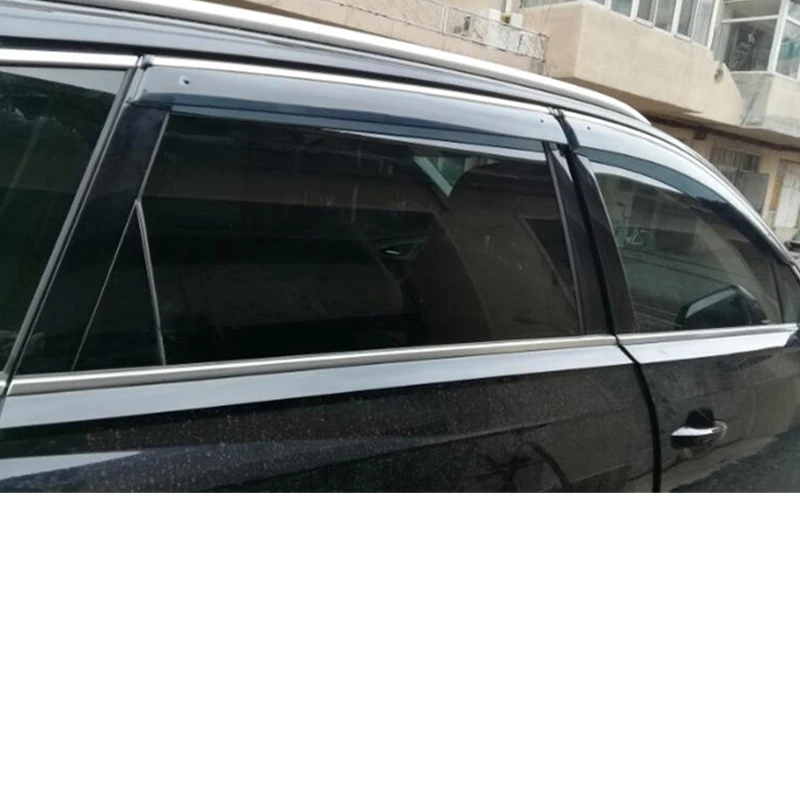 CEYUSOT, 4 шт., для солнцезащитного козырька, новинка, Audi Q7, оконный дождевик, защита от солнца, накладка,-, оконный козырек, Q7, аксессуары