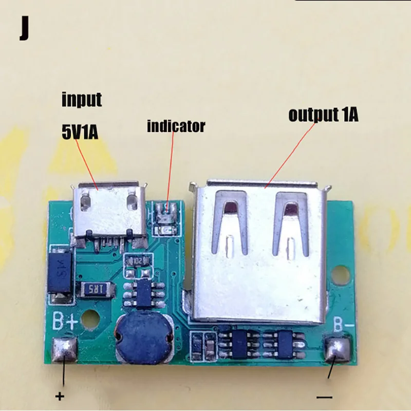 5 в 3 А Блок питания для мобильного аккумулятора плата питания PCB контроллер зарядки два usb порта ЖК-экран DIY аксессуары для замены - Цвет: J