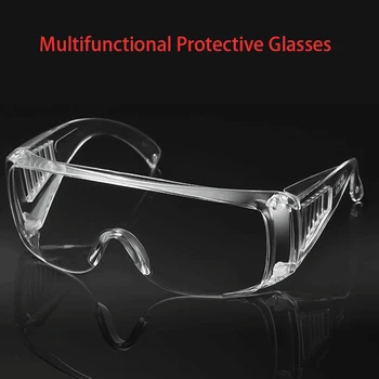 

PC-Safety Goggle Eye Protection Virus Prevention Anti-Dust&Shock Goggles Transparent Eyepiece Chemical Glass Protection