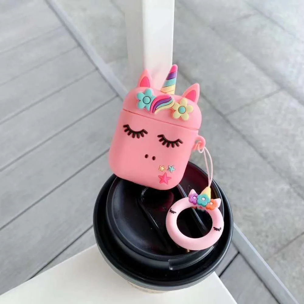 Colorful Floral Unicorn Airpods Case -Unicorn Fashion H26d771e1dcb14e0db080fa0c624aeb43b