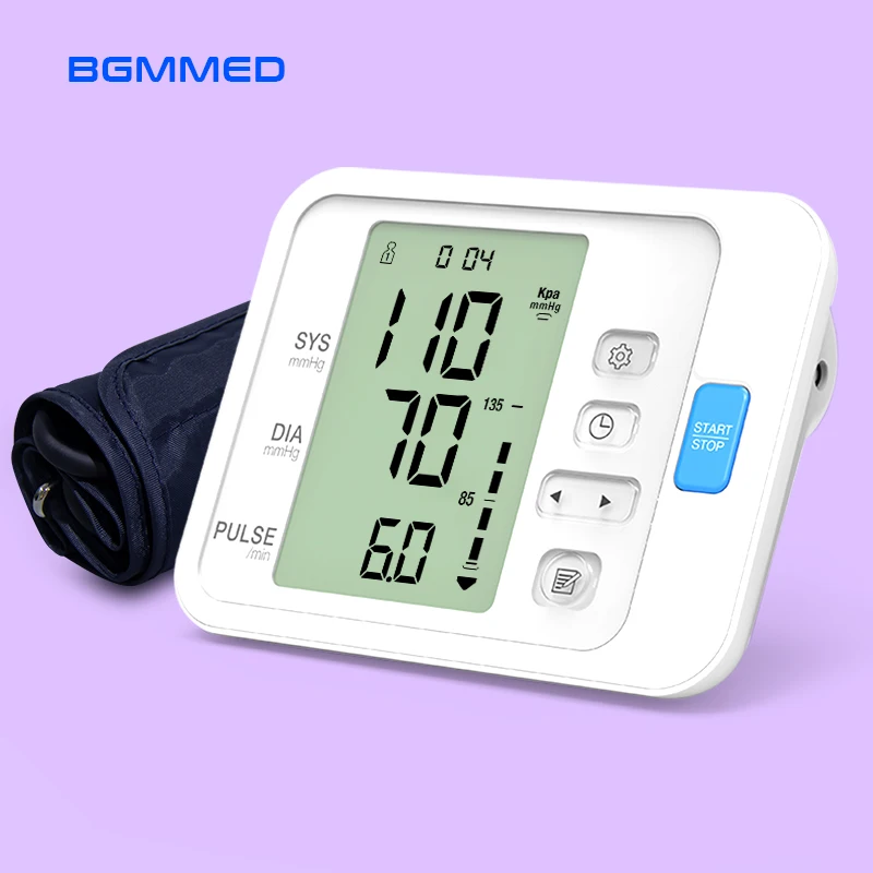 Online Automatische Digitale Arm Blutdruck Monitor Blutdruckmessgerät LCD Oberen BPM Cufffor Tonometer pulsometer Gesundheit Pflege