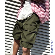 INS рабочая одежда шорты мужские популярные брендовые шорты студенческие универсальные Свободные повседневные летние шикарные брюки в Корейском стиле