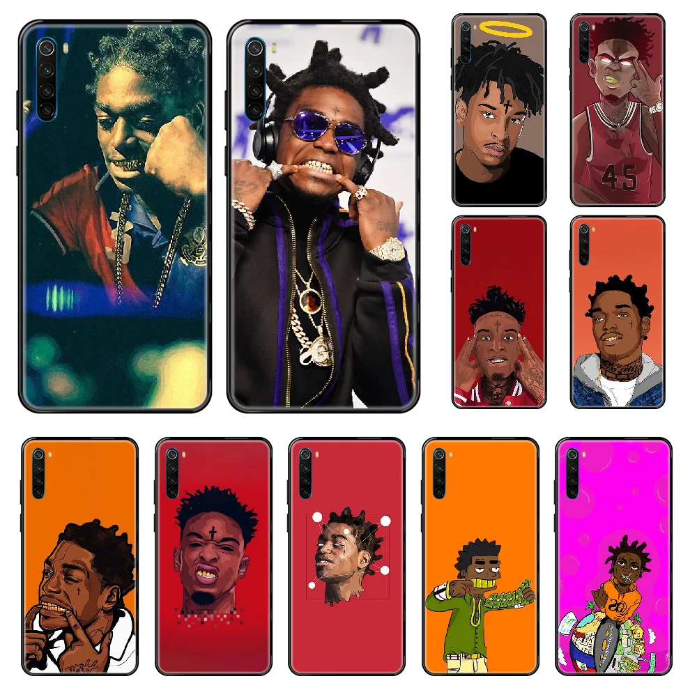 Rapper kodak black Phone case For Xiaomi Redmi Note S2 4 5 6 7 8 A S X Plus Pro black soft coque luxury bumper 3D Etui pretty
