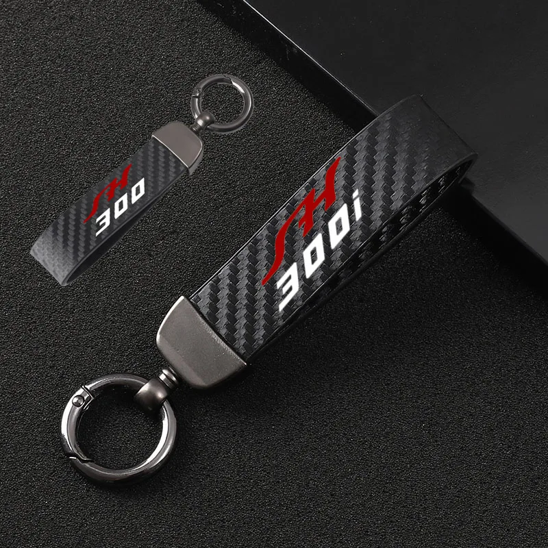 Per Honda Sh300 Sh 300 Sh300I Sh 300I Sh 300 I Portachiavi In Fibra Di Carbonio Con Cordino Per Moto