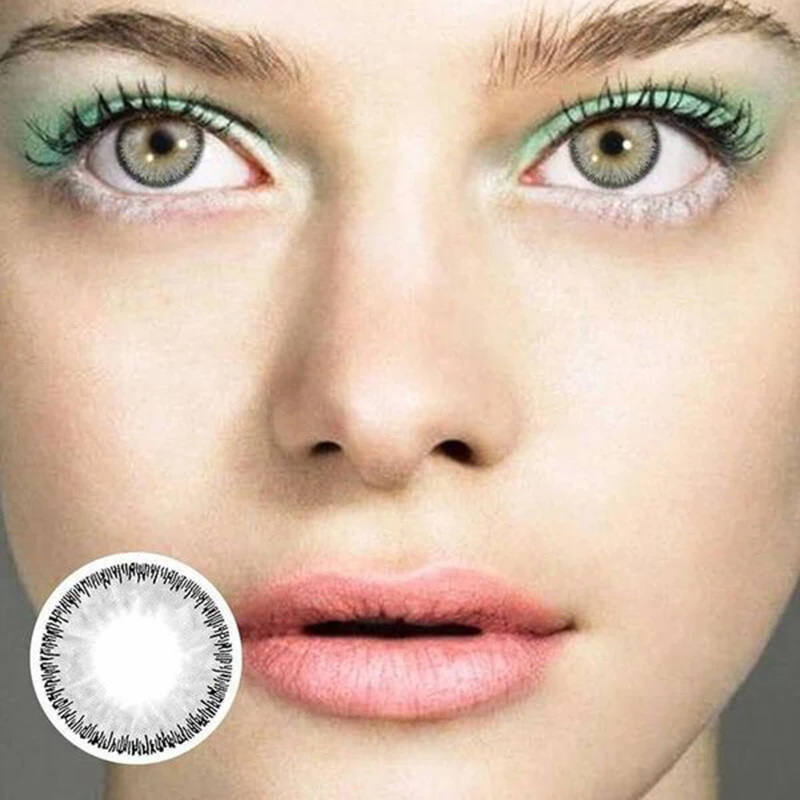 

1 Pair Monet Light Brown Circle Eye Colored Contact Lenses Eye Color Cosemtic Contact Lens for Eyes