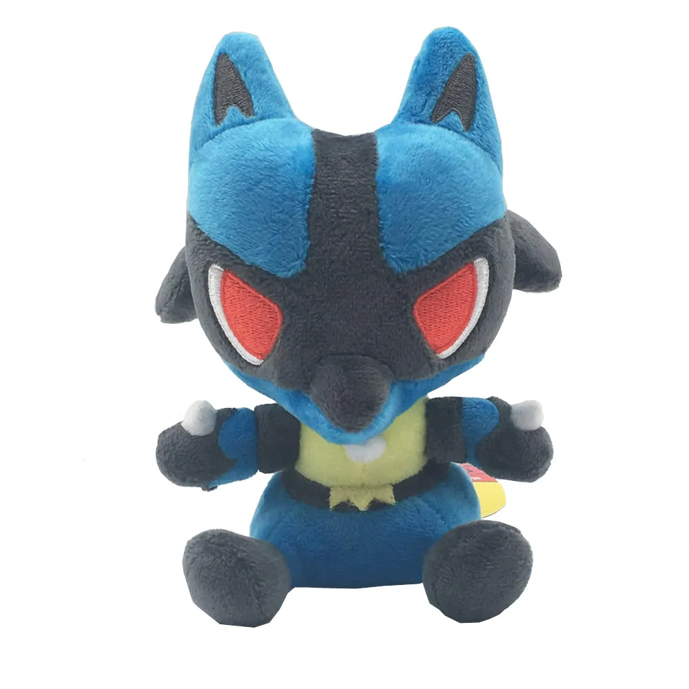 Alakazam Altaria Lucario Blastoise Bulbasaur Geodude Chansey Charizard Charmander Cubone Cyndaquil Darumak плюшевая кукла ZYQQ - Цвет: Lucario 16cm